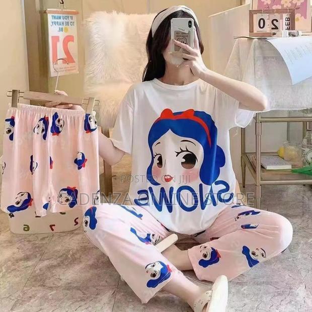 3 in 1 Pajamas *Trouser *Tshrt *Short Free Size Pri