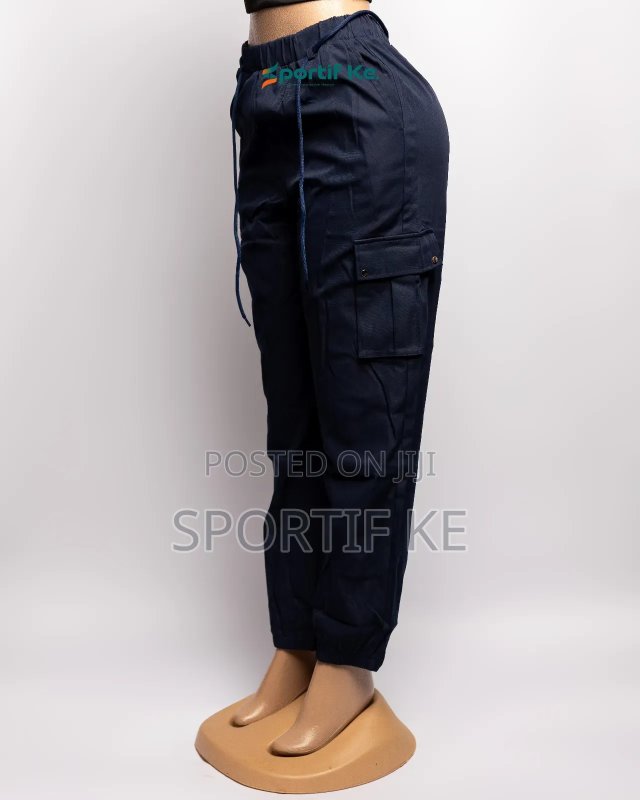 Women’S Quick Dry High Waist Cargo Pants Multi Pockets Elastic Waist
