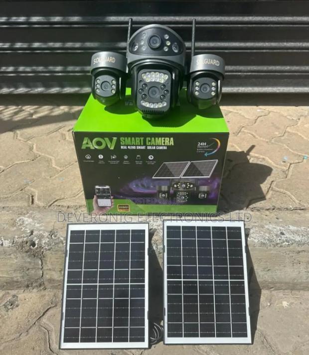 V380pro 4g Triple Lens Security Solar Cameras at 11600