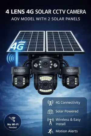 V380pro 4g Triple Lens Security Solar Cameras at 11600