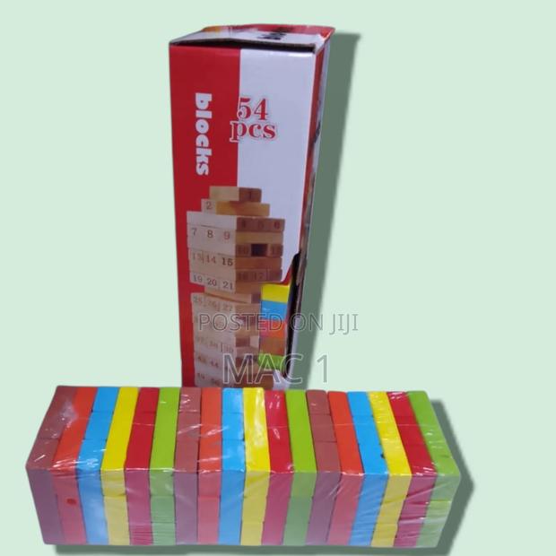 Coloured Jenga Block 54pcs - main view