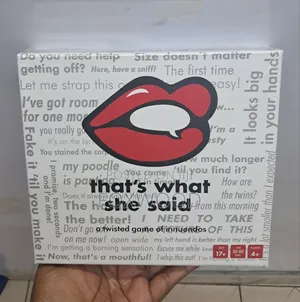 That's What She Said Card Party Game + Free Dice