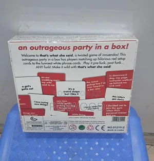 That's What She Said Card Party Game + Free Dice
