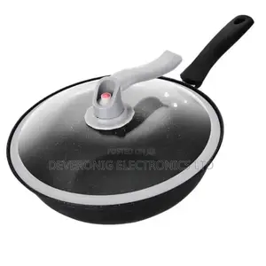 Wok Pan 
32 Cm Diameter 
Non Stick 
Glass Lid 
Pressure Release