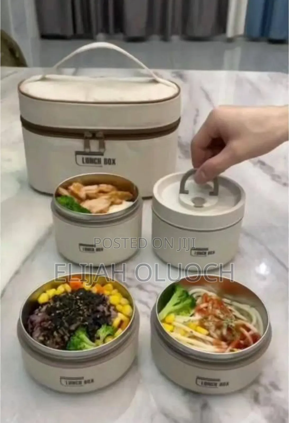 600mlx2; 400ml×2 4in1 Lunch Box Bag Plus Cutlery