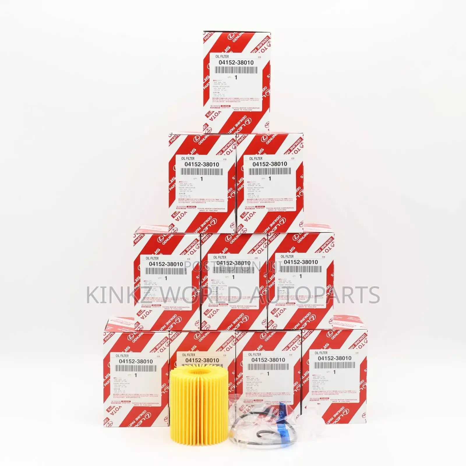 Toyota 7l Box Hiace#Regiusace Kdh20 1tr Oil Filter Element 04152-38010
