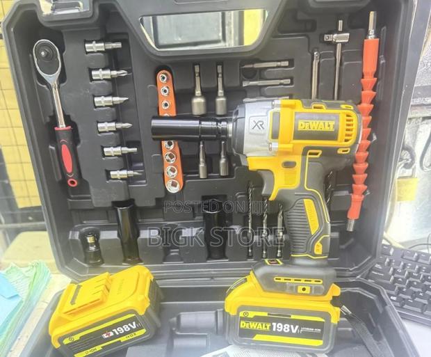 Dewalt Impact Wrench Drill With 2 Batteries