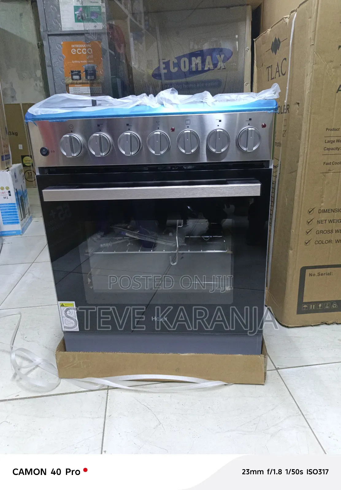 Haier 60*60 Standing Cooker, 3+1 With Flame Failures Detector