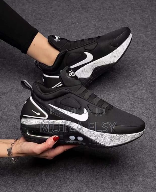 Green,Black White Nike Adopt Automax Sneakers - main view