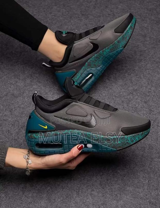 Green,Black White Nike Adopt Automax Sneakers - thumbnail 2