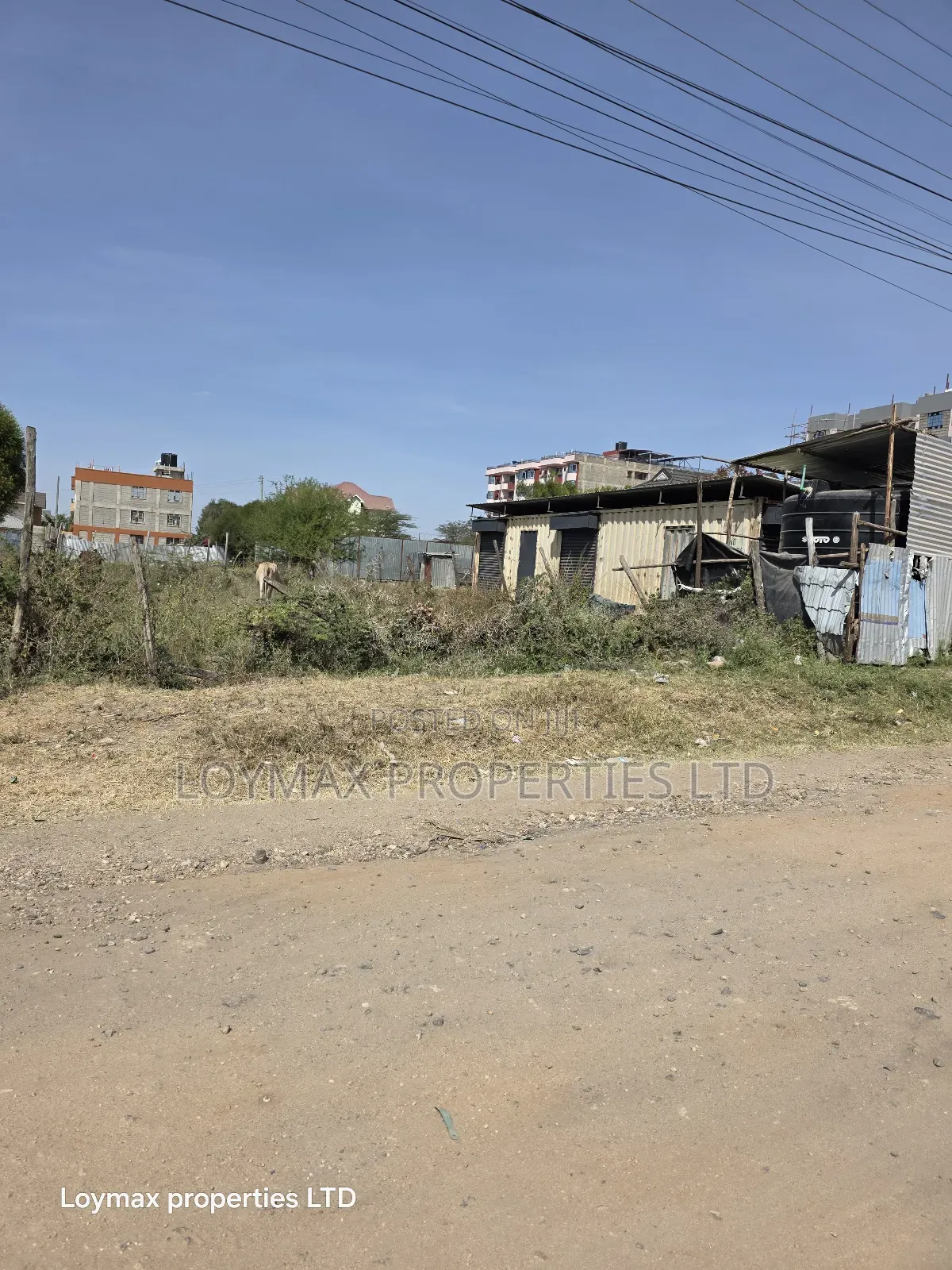 50/100 Commercial Plot Kitengela Second Row From the Tarmac Yukos.