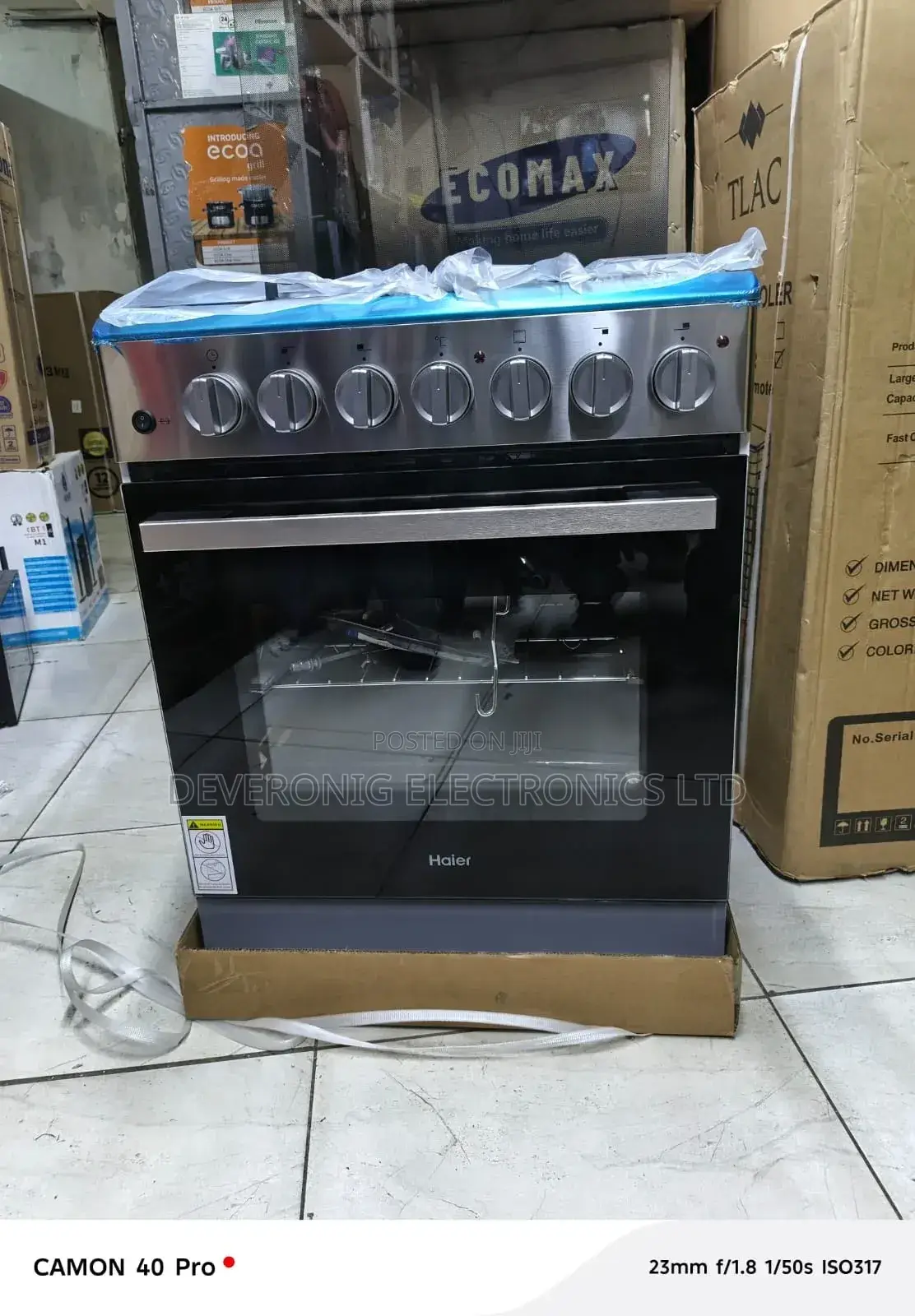 Haier 60*60 Standing Cooker, 3+1, Wok Burner, FFD Device-37000