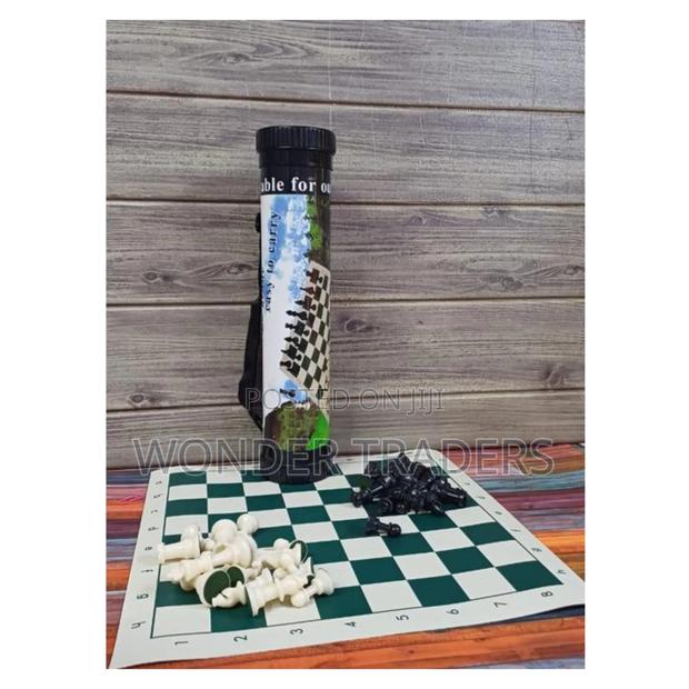 Tournament Vinyl Chess Mat With Free Carry Bag Tube( Small)
