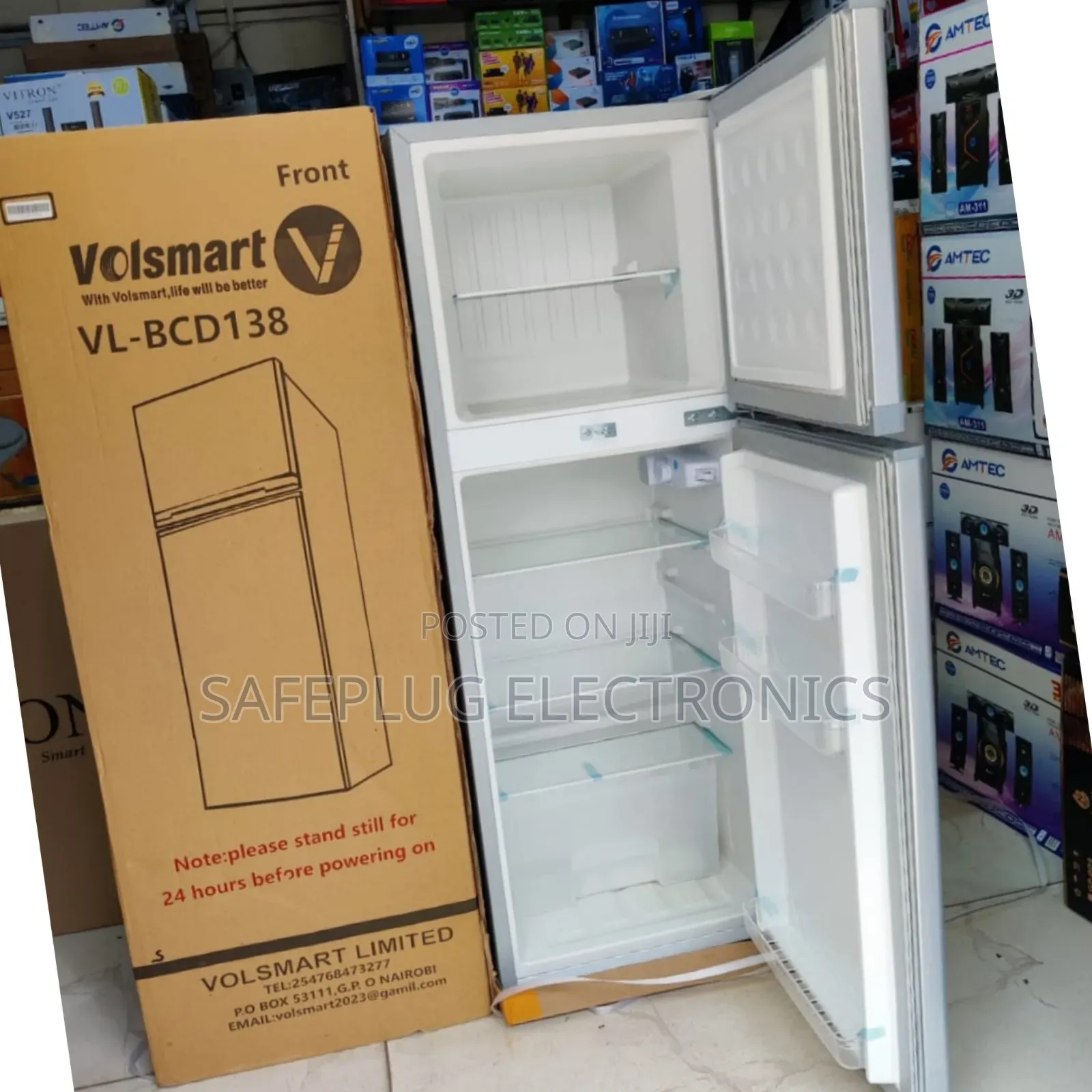 Volsmart 138l Double Door Fridge`