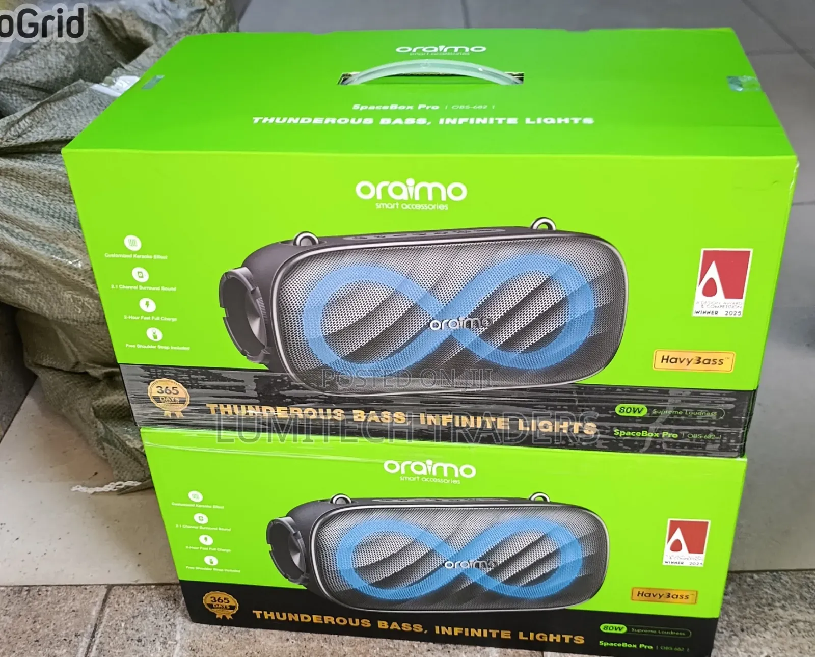 Oraimo Spacebox Pro 80w Karaoke-Support Wireless Speaker