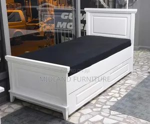 Wooden Single Bed With Storage Drawer