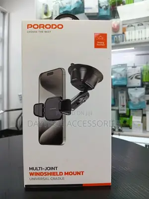 This Is a Porodo Multi-Joint Windshield Mount Universal Cradle.