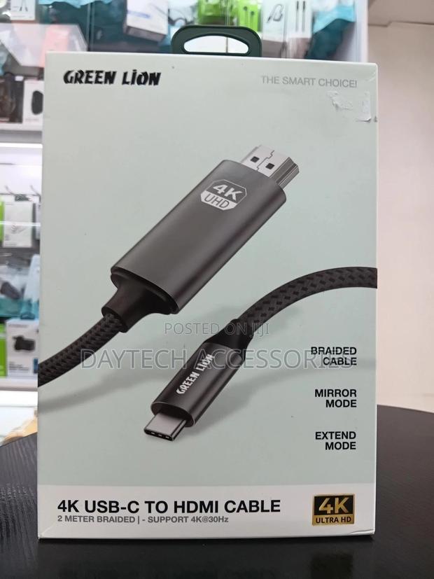 Green Lion Hdmi Cable 2 Meter - Black - thumbnail 2