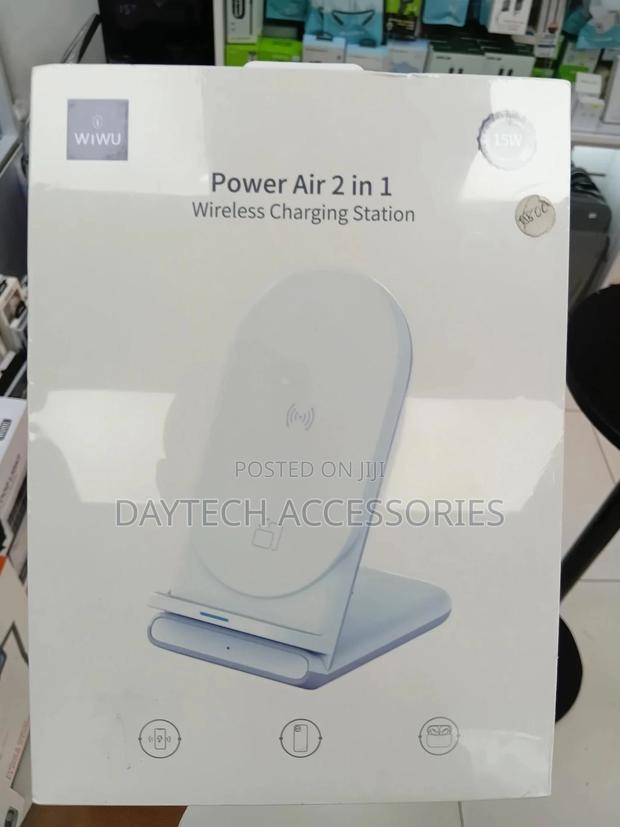 Wiwu Power Air 2 in 1 Wireless Charging Station.