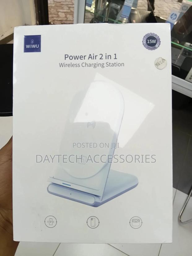Wiwu Power Air 2 in 1 Wireless Charging Station. - thumbnail 2