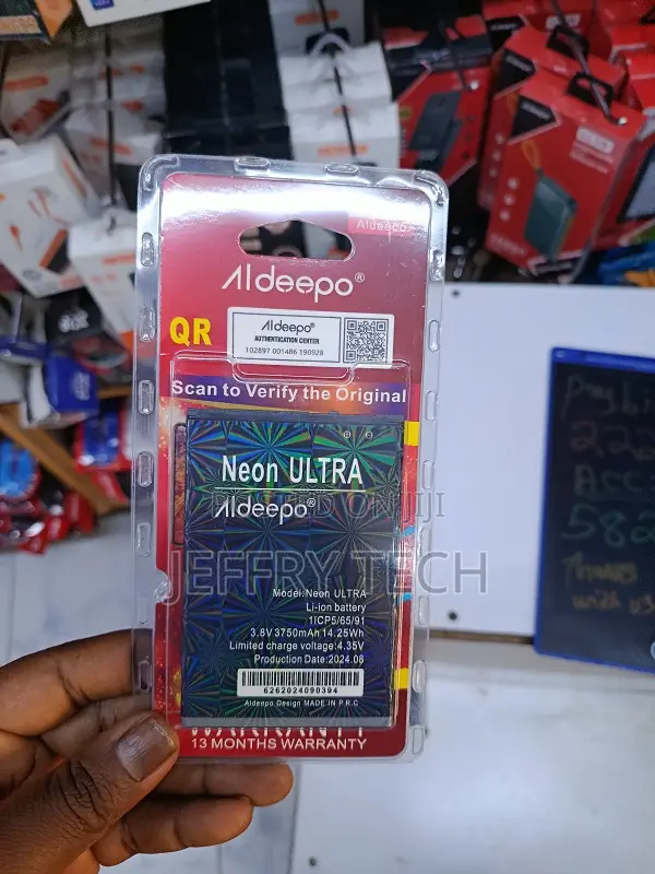 Aldeepo Neon Ultra Li-Ion Mobile Phone Battery.