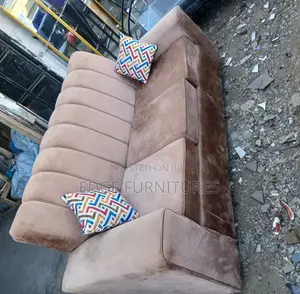 Brown Three Seater Sofa Set