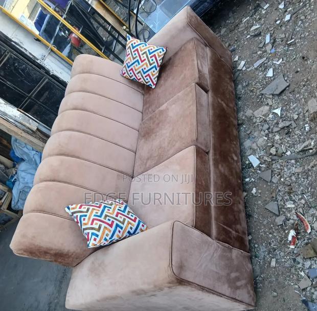 Brown Three Seater Sofa Set