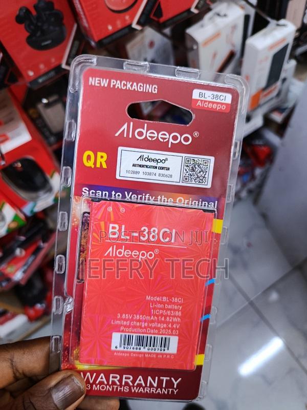 Aldeepo Bl-38ci Is a Rechargeable Lithium-Ion Mobile Phone Battery. - main view