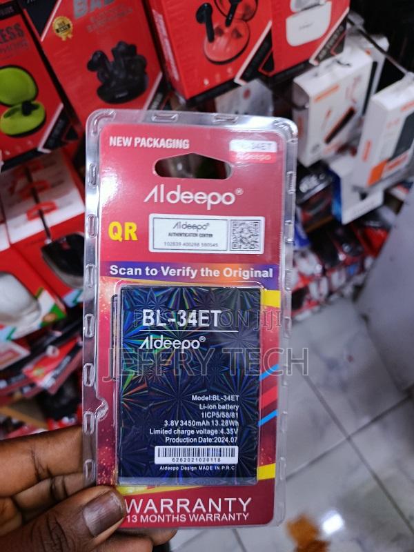 Aldeepo Bl-34et Is a Replacement Lithium-Ion Mobile Phone Battery - main view