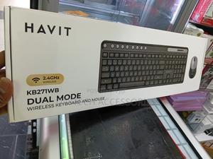 This Is a Havit Kb271wb Dual-Mode Wireless Keyboard and Mouse Combo. - thumbnail 2