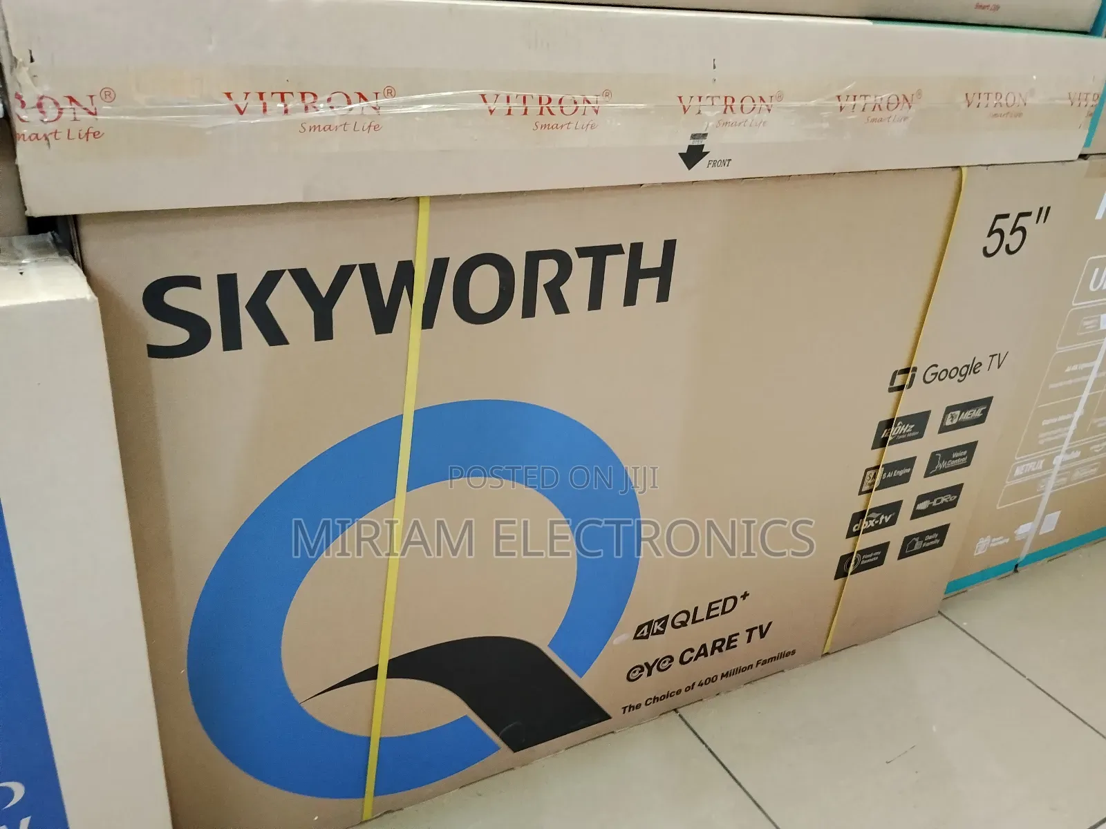 Skyworth 55′′ 55q6500u Qled Google Smart Tv (New2025)