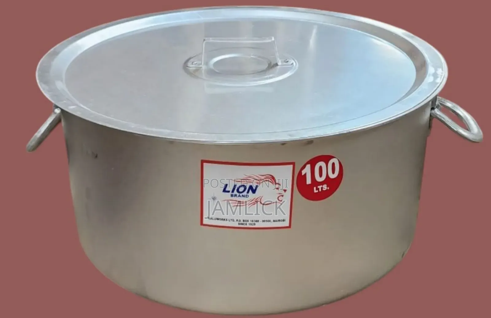 Lion Brand Aluminum Sufuria With Lid –Bn