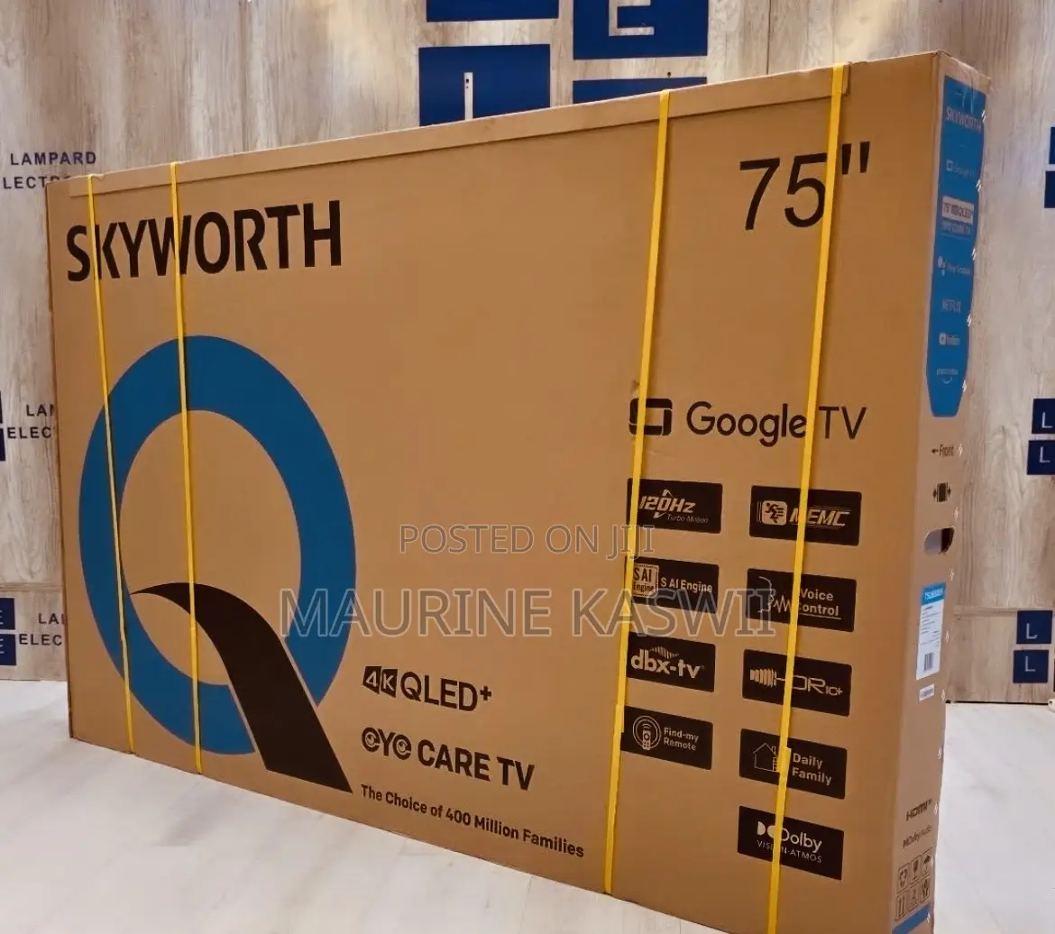 Skyworth 75” Qled Google Tv-75q6500