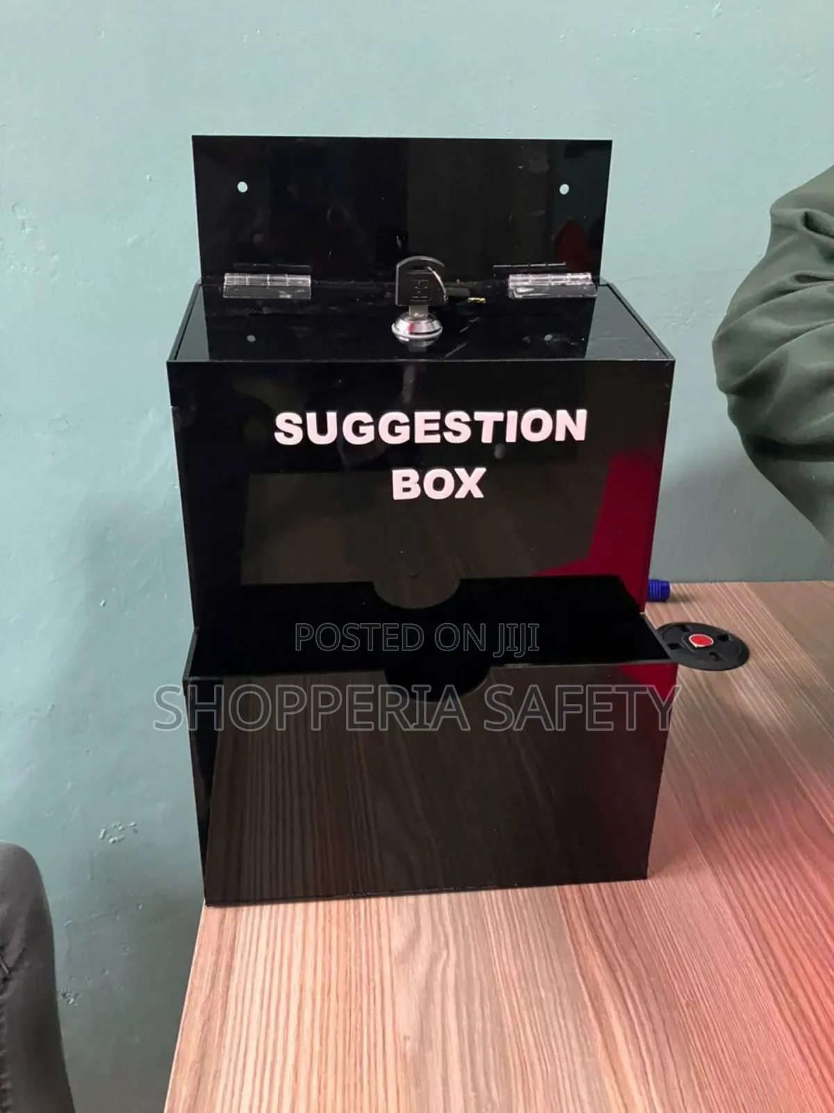 Black Acrylic Company Suggestion Box