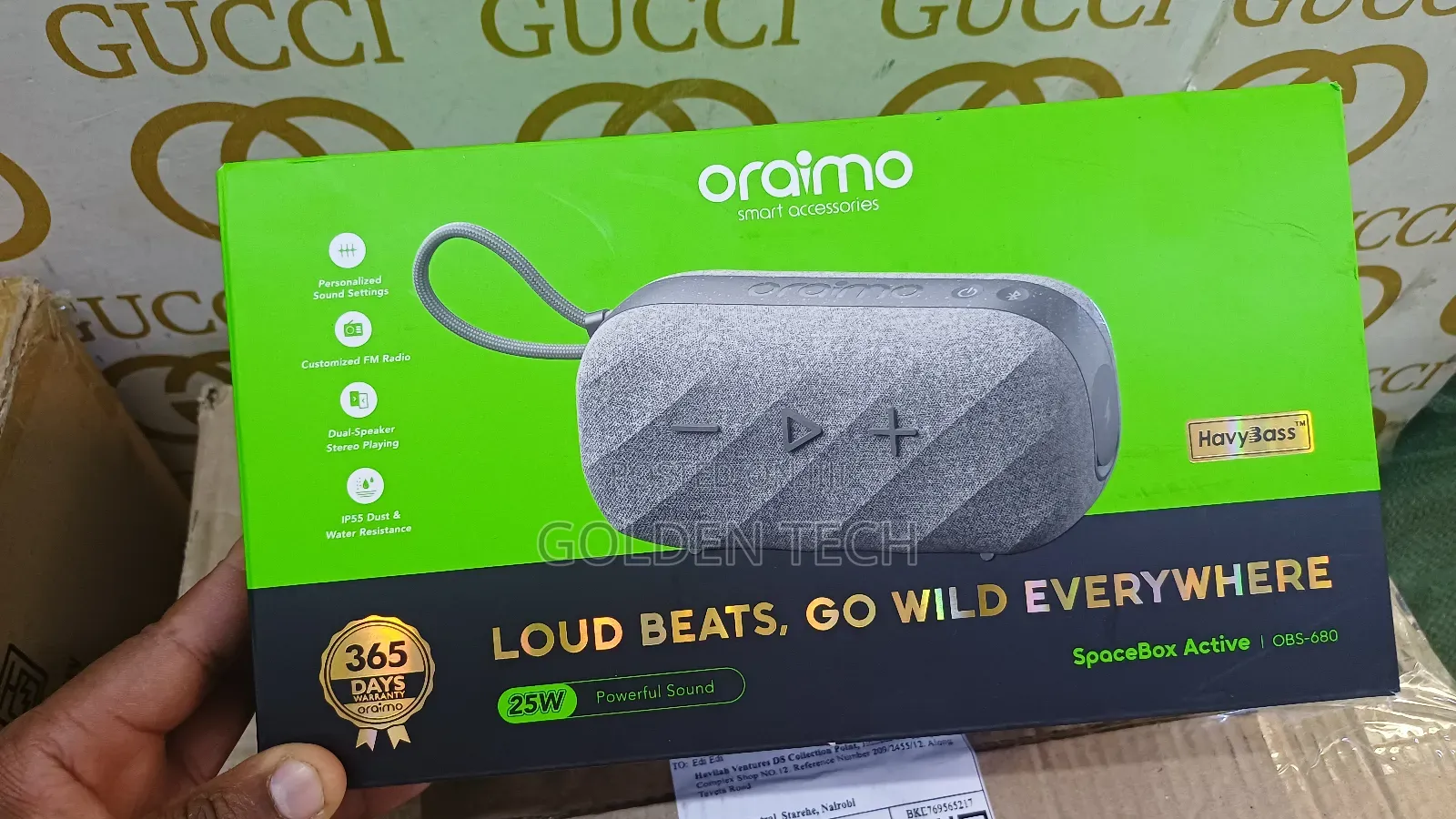 Oraimo Spacebox Active 25w Powerful Fm Custom Wireless Speaker