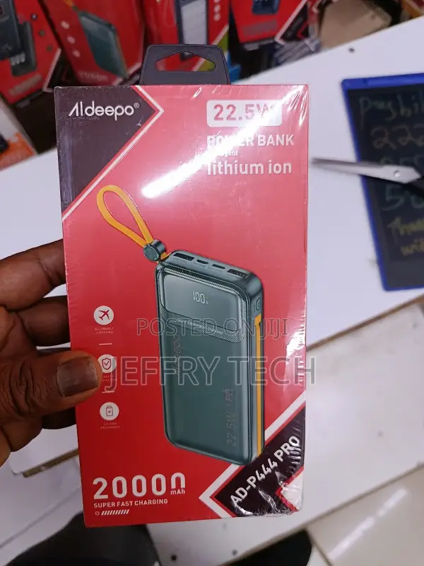 Aldeepo Ad-P444 Pro Power Bank. 
It Has a Capacity of 20000mah.