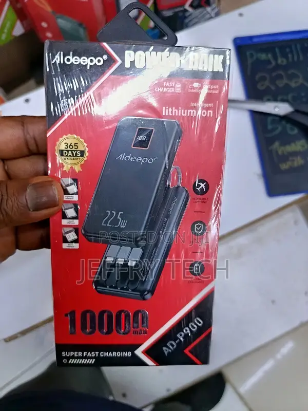 Aldeepo Ad-P900 10000mah Super Fast Charging Power Bank.