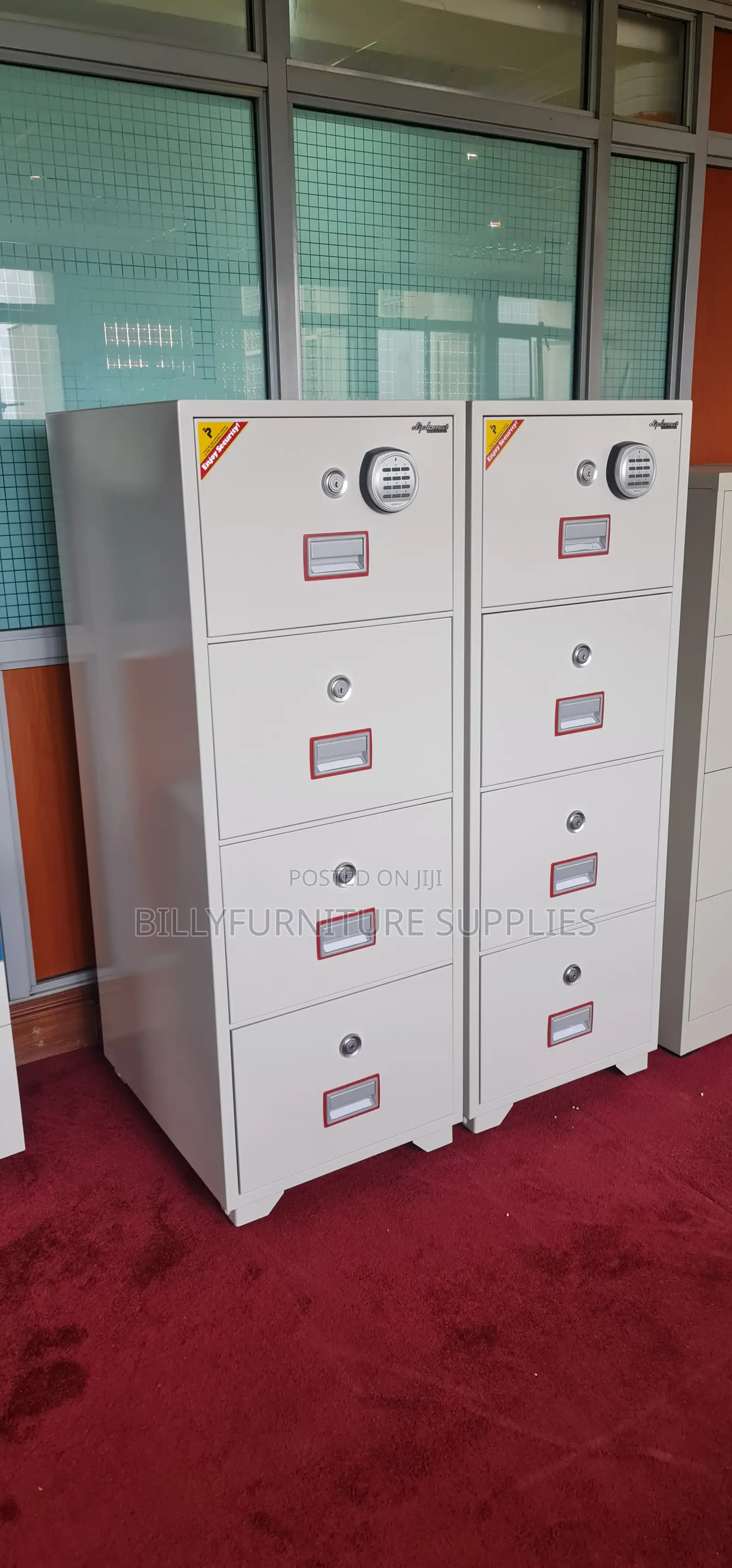 Heavy Duty Fireproof 4 Drawer File Cabinet