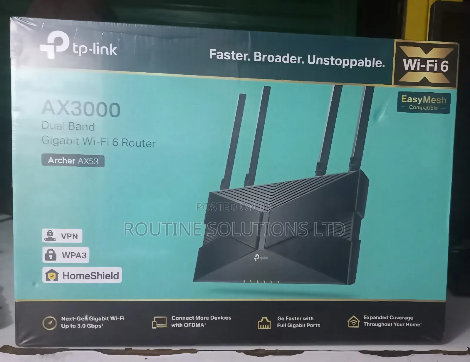 Ax3000 Dual-Band Gigabit Wifi 6 Router Archer Ax53