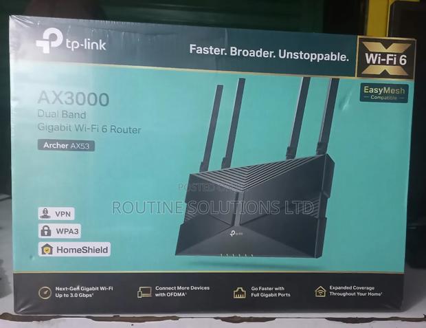 Ax3000 Dual-Band Gigabit Wifi 6 Router Archer Ax53