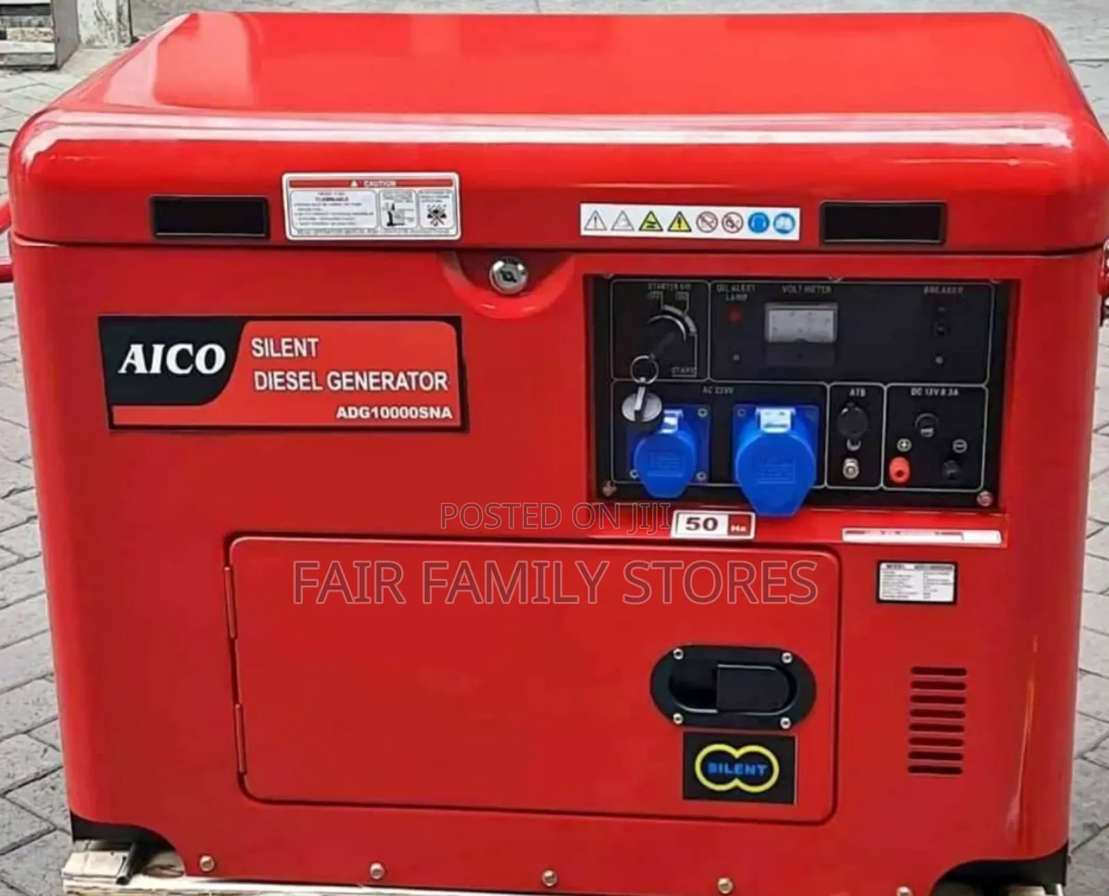 Adg6000sna Aico Japan Diesel Generator. 7.5kva Silent.