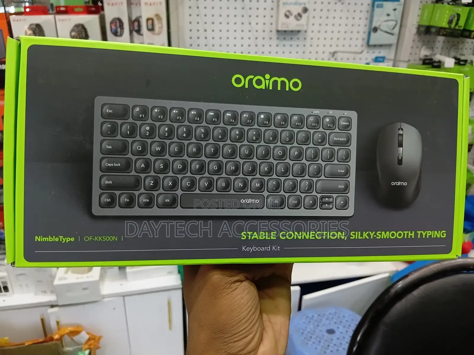 Oraimo Nimbletype of-Kk500n – Silent Wireless Keyboard and Mouse Combo