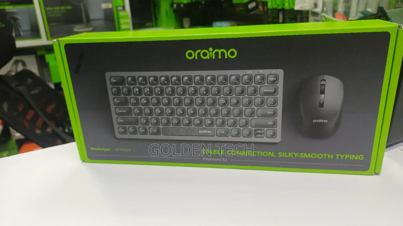Oraimo Wireless Keyboard Mouse Combo – Silent Typing, Usb Receiver