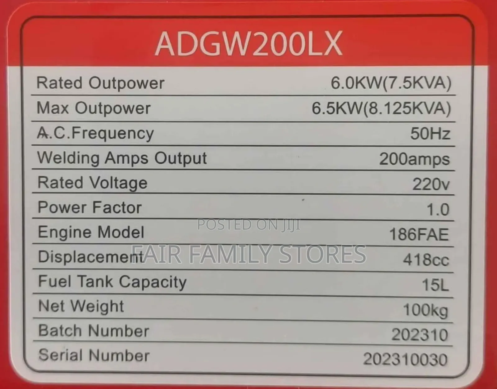 Adgw200lx Aico Japan Diesel Welder Generator 200amps Rated
