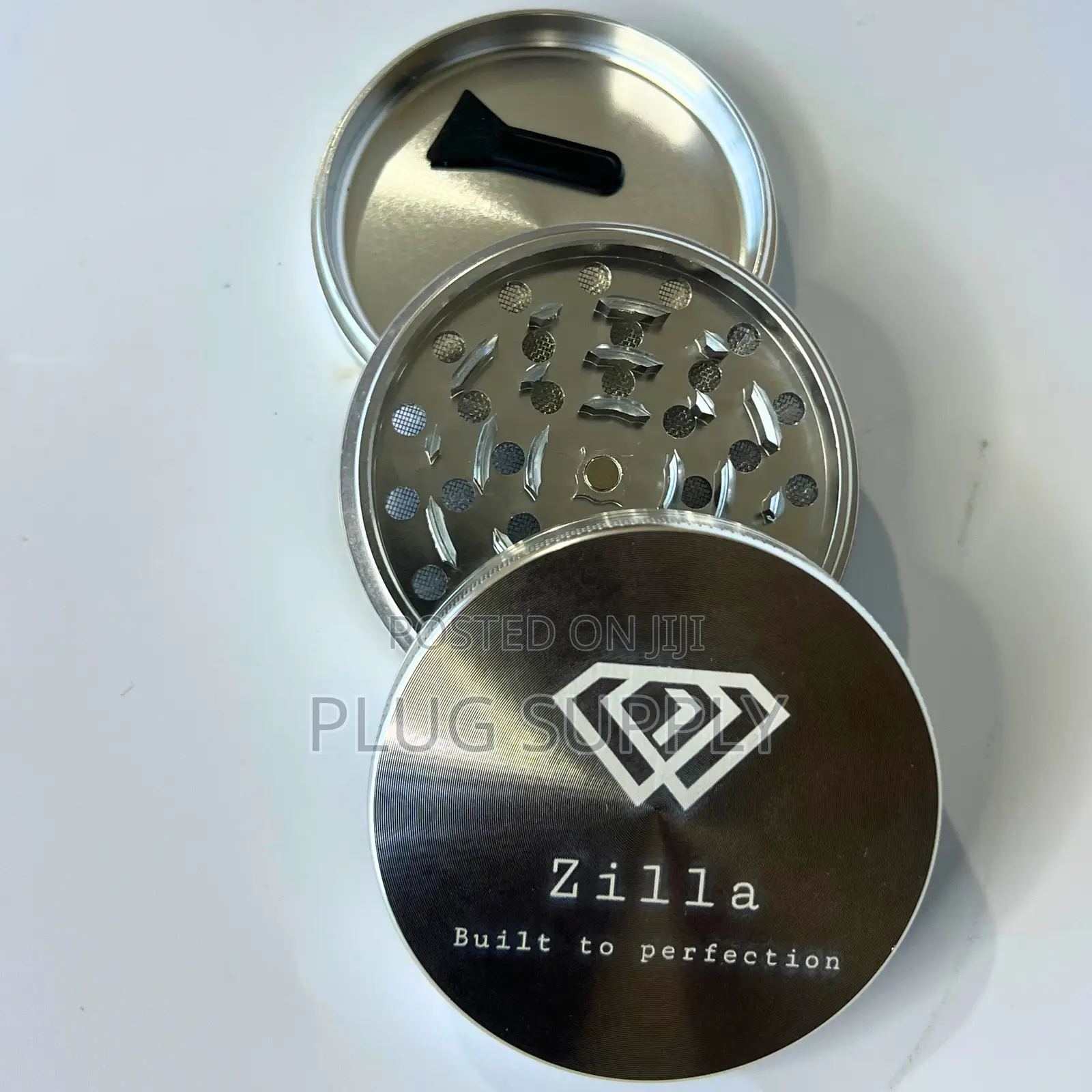 Zilla 75mm (Large) Aluminium Metallic Alloy Herb Grinders