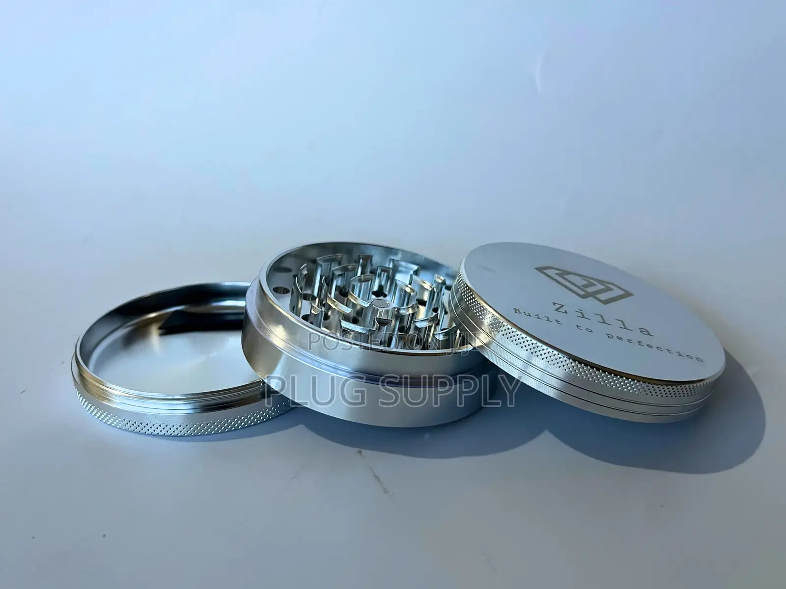 Zilla 75mm (Large) Aluminium Metallic Alloy Herb Grinders