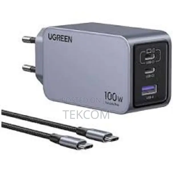 Ugreen Nexode Pro 100w 3-port Gan Fast Charger Set Uk