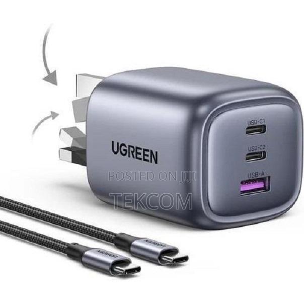 Ugreen Nexode Pro 65w 3-port Gan Fast Charger Set Uk