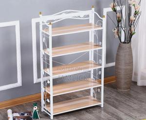 5-Layer Heavy Duty Shoe Rack Wood Metal – Ev