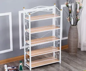 5-Layer Heavy Duty Shoe Rack Wood Metal – Ev